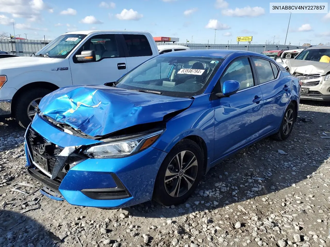 2022 Nissan Sentra Sv VIN: 3N1AB8CV4NY227857 Lot: 83596794