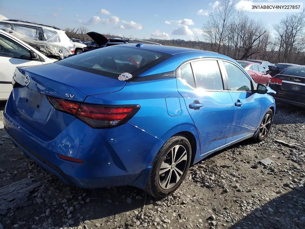 2022 Nissan Sentra Sv VIN: 3N1AB8CV4NY227857 Lot: 83596794