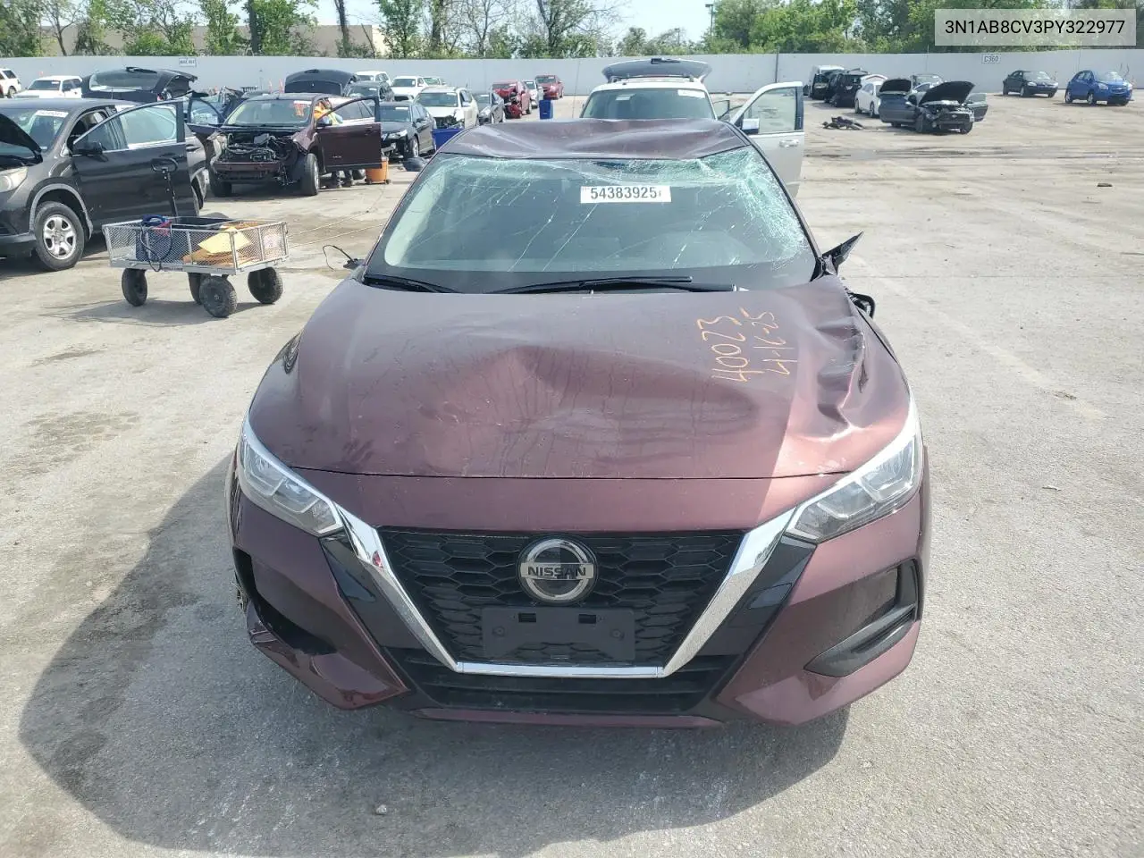 2023 Nissan Sentra Sv VIN: 3N1AB8CV3PY322977 Lot: 54383925