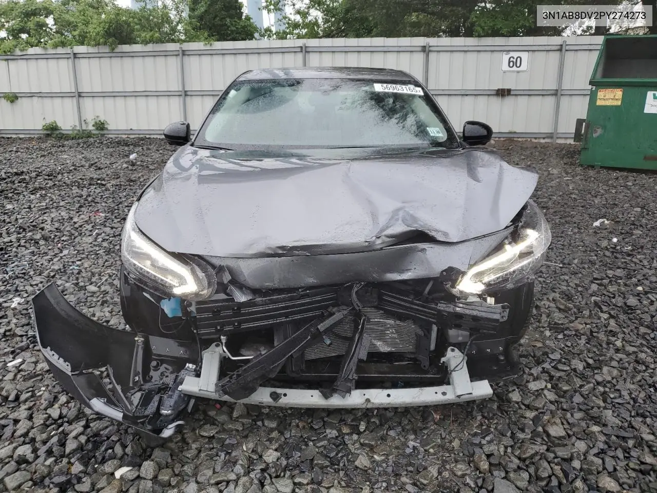 2023 Nissan Sentra Sr VIN: 3N1AB8DV2PY274273 Lot: 56963165