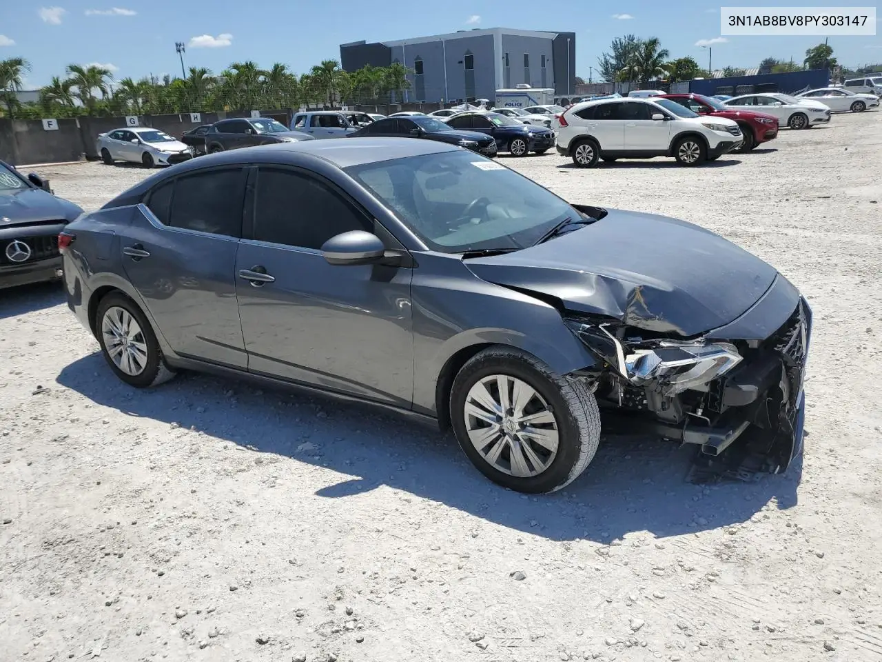2023 Nissan Sentra S VIN: 3N1AB8BV8PY303147 Lot: 57037215