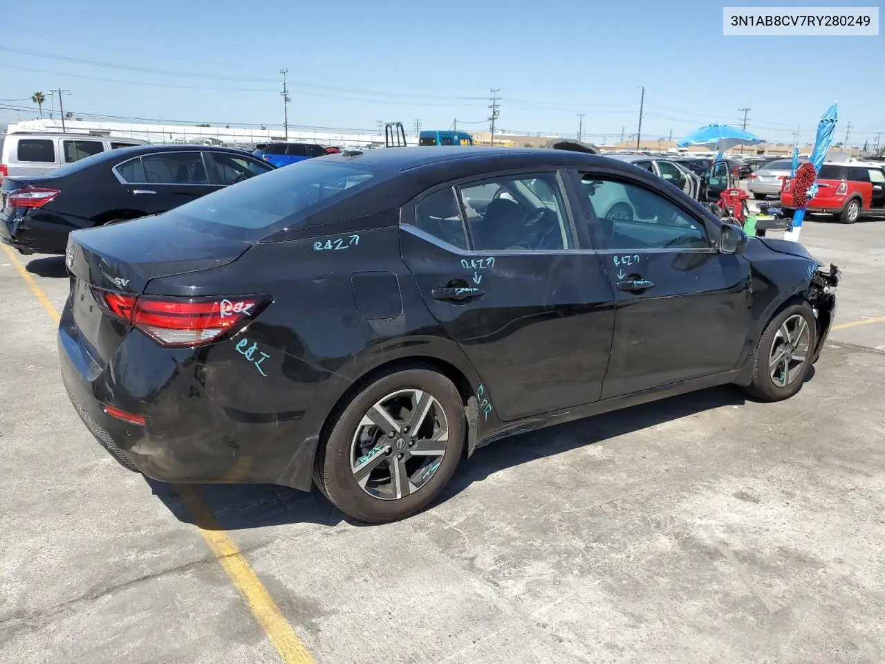 2024 Nissan Sentra Sv VIN: 3N1AB8CV7RY280249 Lot: 55169575