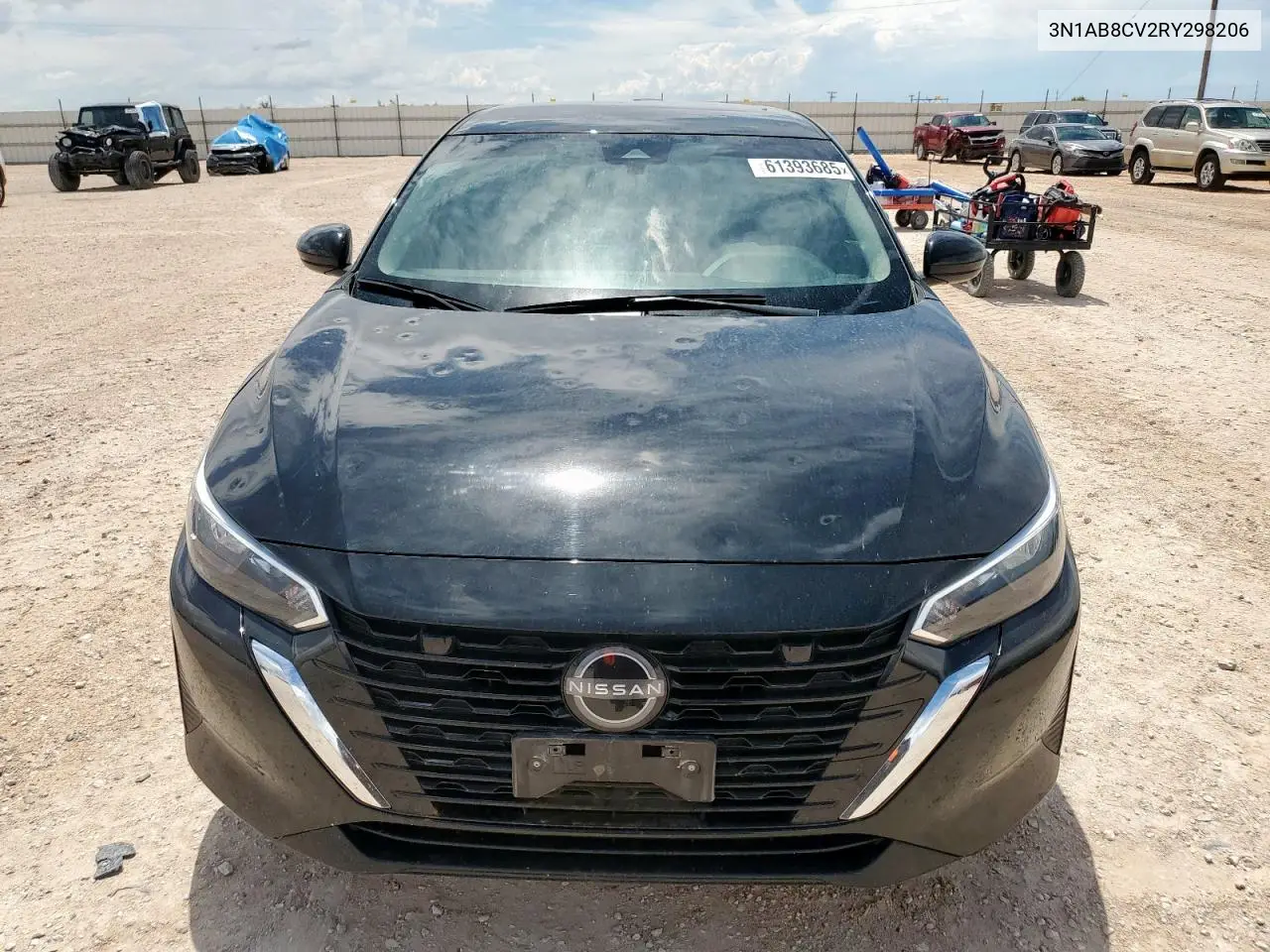 2024 Nissan Sentra Sv VIN: 3N1AB8CV2RY298206 Lot: 61393685