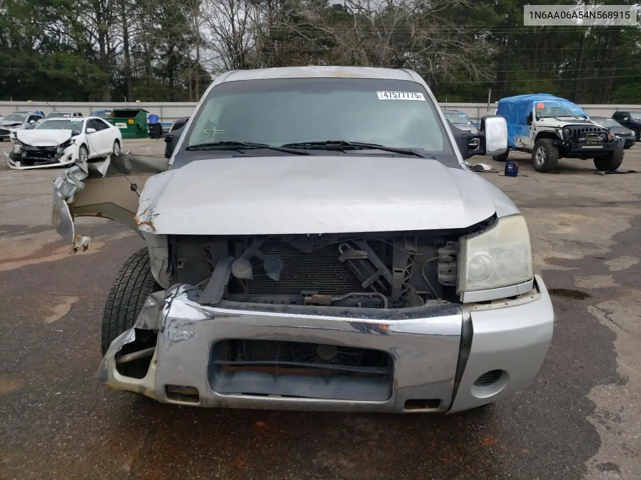 2004 Nissan Titan Xe VIN: 1N6AA06A54N568915 Lot: 47577775