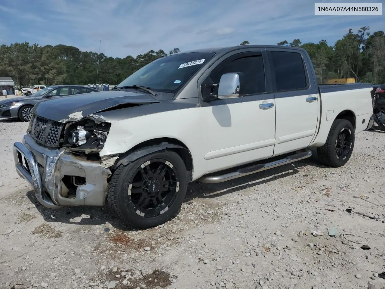2004 Nissan Titan Xe VIN: 1N6AA07A44N580326 Lot: 53446825