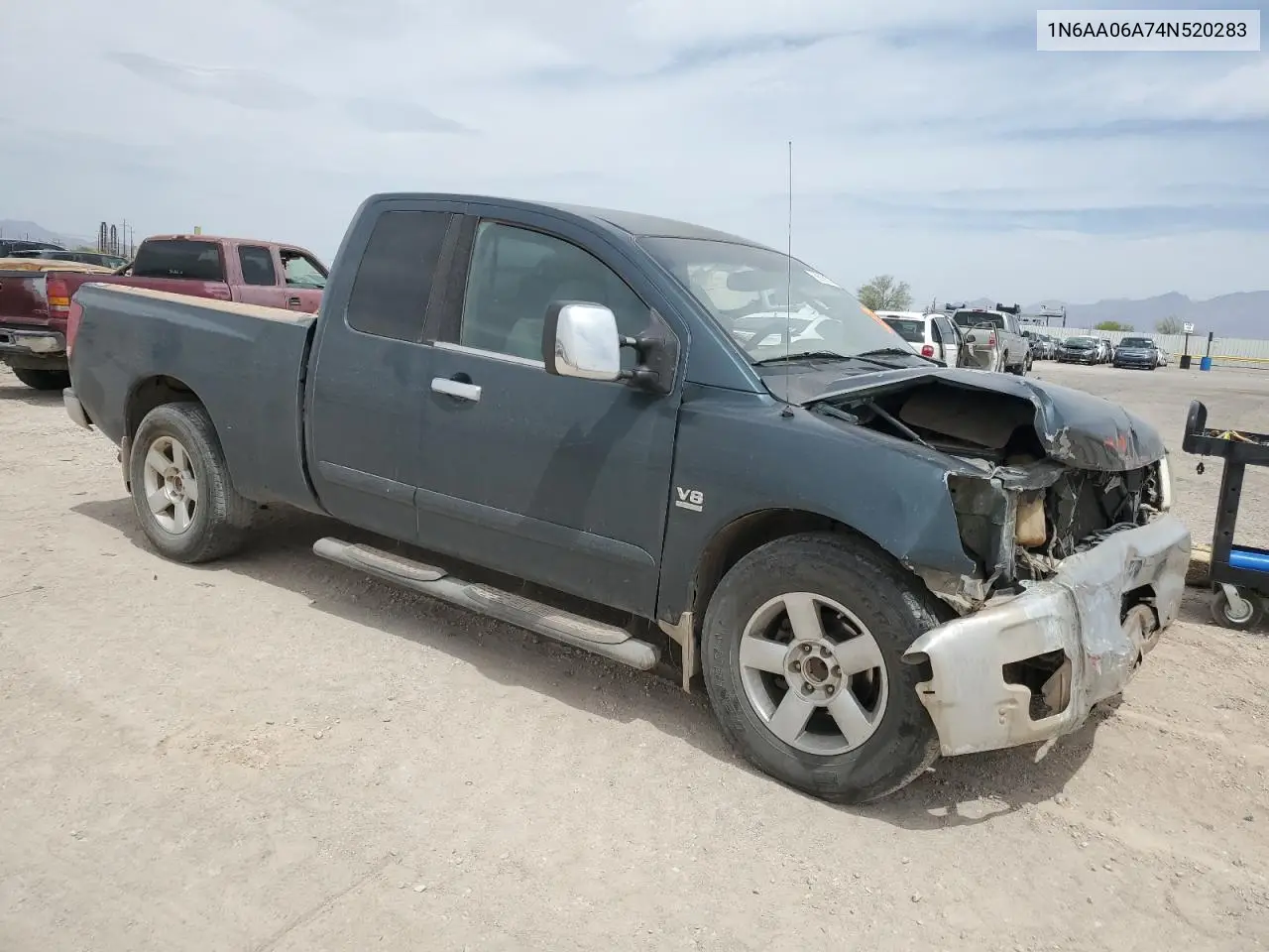 2004 Nissan Titan Xe VIN: 1N6AA06A74N520283 Lot: 56686385