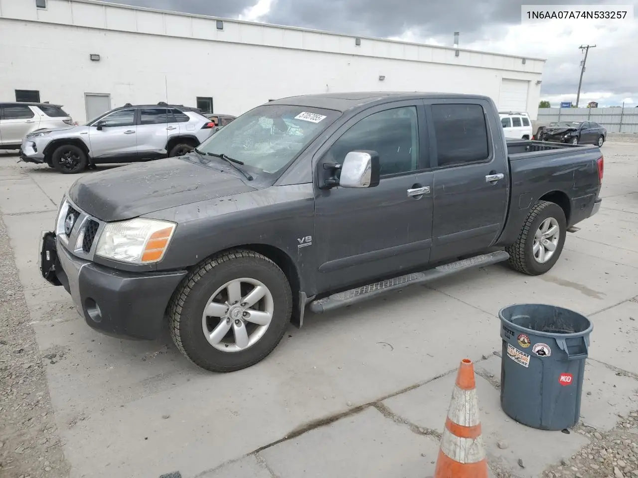 2004 Nissan Titan Xe VIN: 1N6AA07A74N533257 Lot: 57057055
