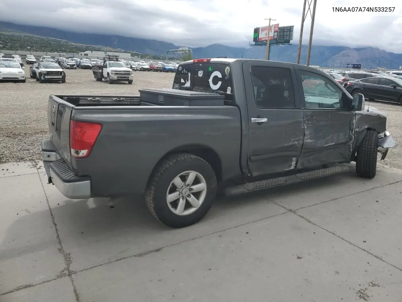 2004 Nissan Titan Xe VIN: 1N6AA07A74N533257 Lot: 57057055