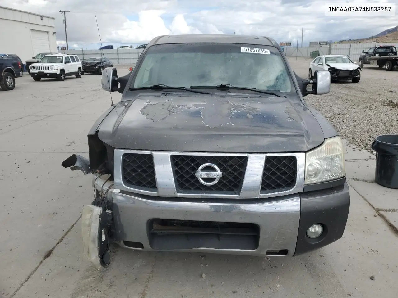 2004 Nissan Titan Xe VIN: 1N6AA07A74N533257 Lot: 57057055
