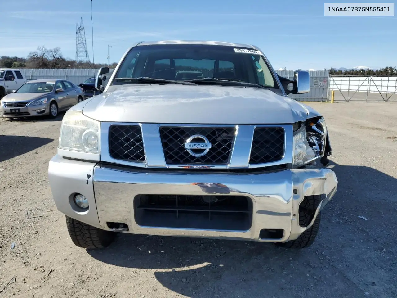 2005 Nissan Titan Xe VIN: 1N6AA07B75N555401 Lot: 46477665