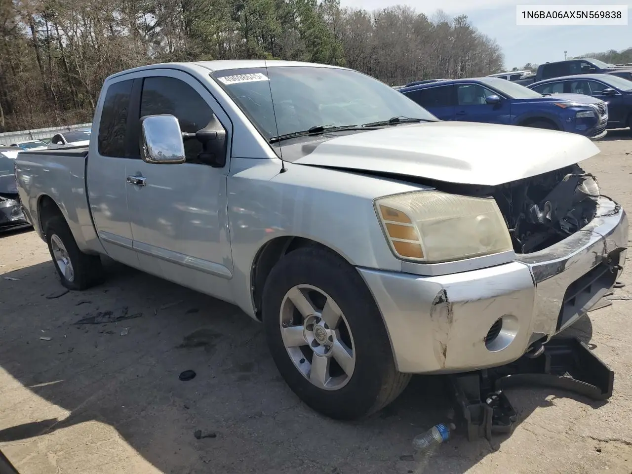 2005 Nissan Titan Xe VIN: 1N6BA06AX5N569838 Lot: 49698645
