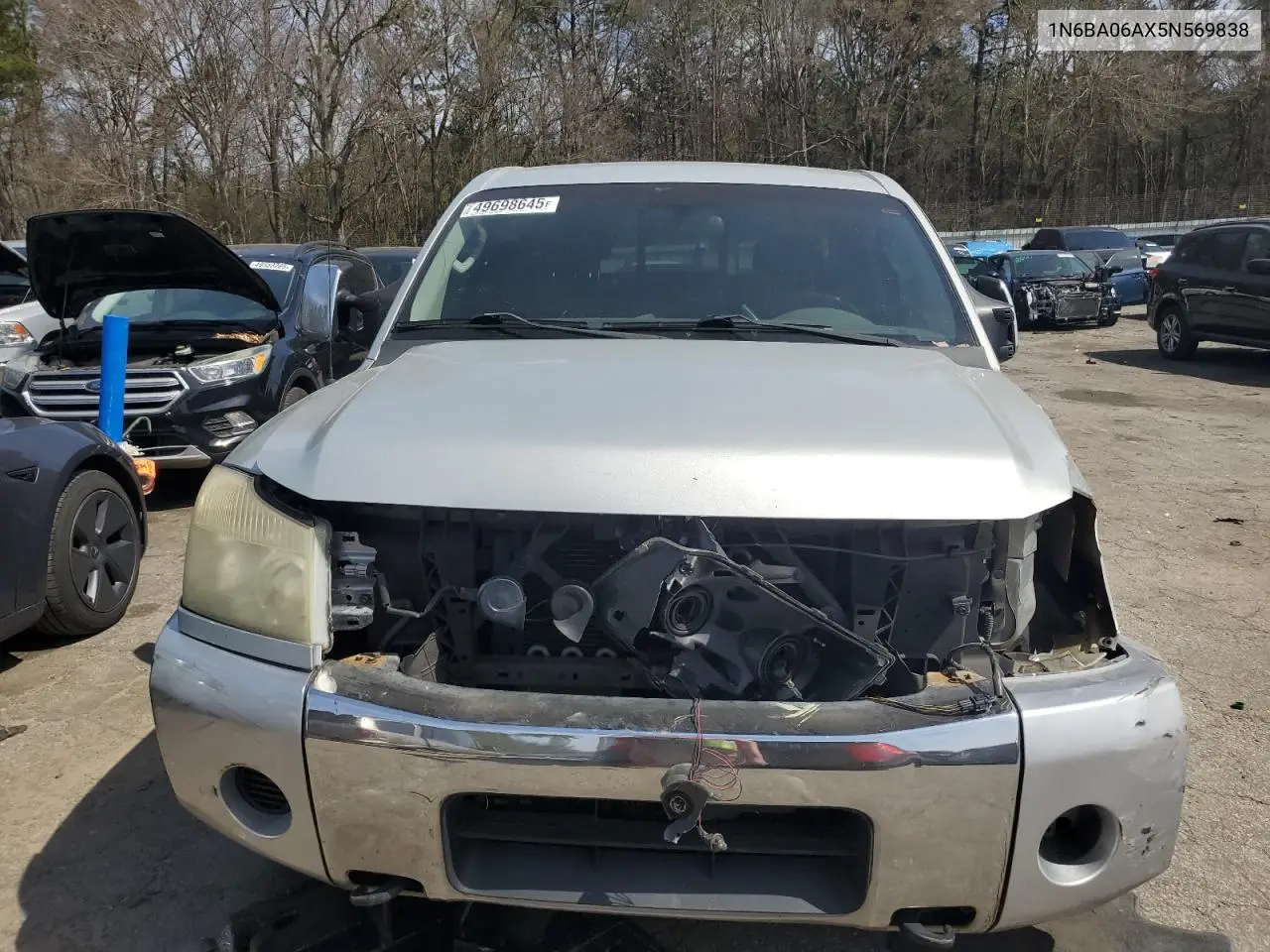 2005 Nissan Titan Xe VIN: 1N6BA06AX5N569838 Lot: 49698645