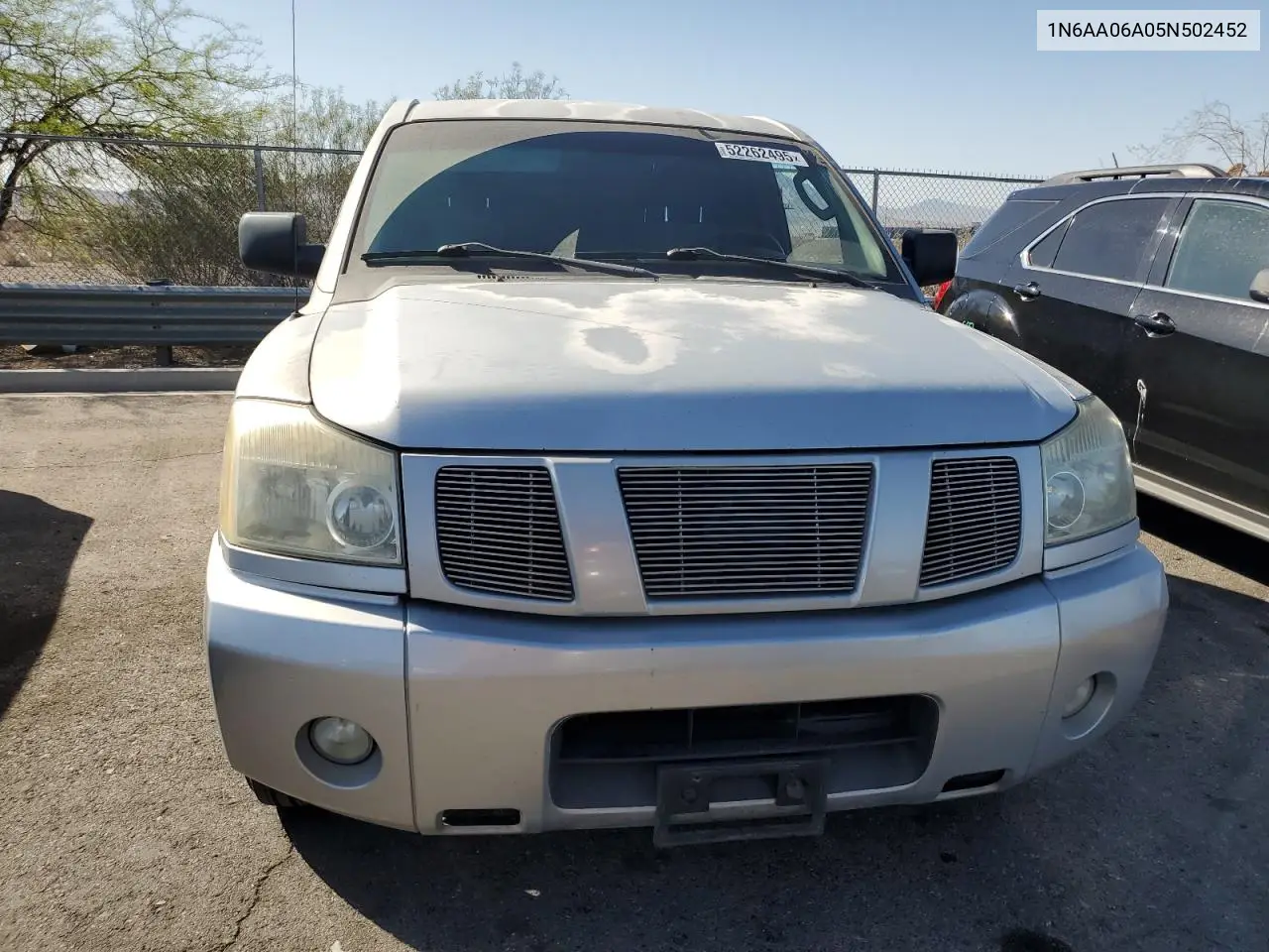 2005 Nissan Titan Xe VIN: 1N6AA06A05N502452 Lot: 52262495