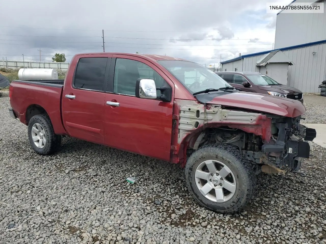 2005 Nissan Titan Xe VIN: 1N6AA07B85N556721 Lot: 56566275