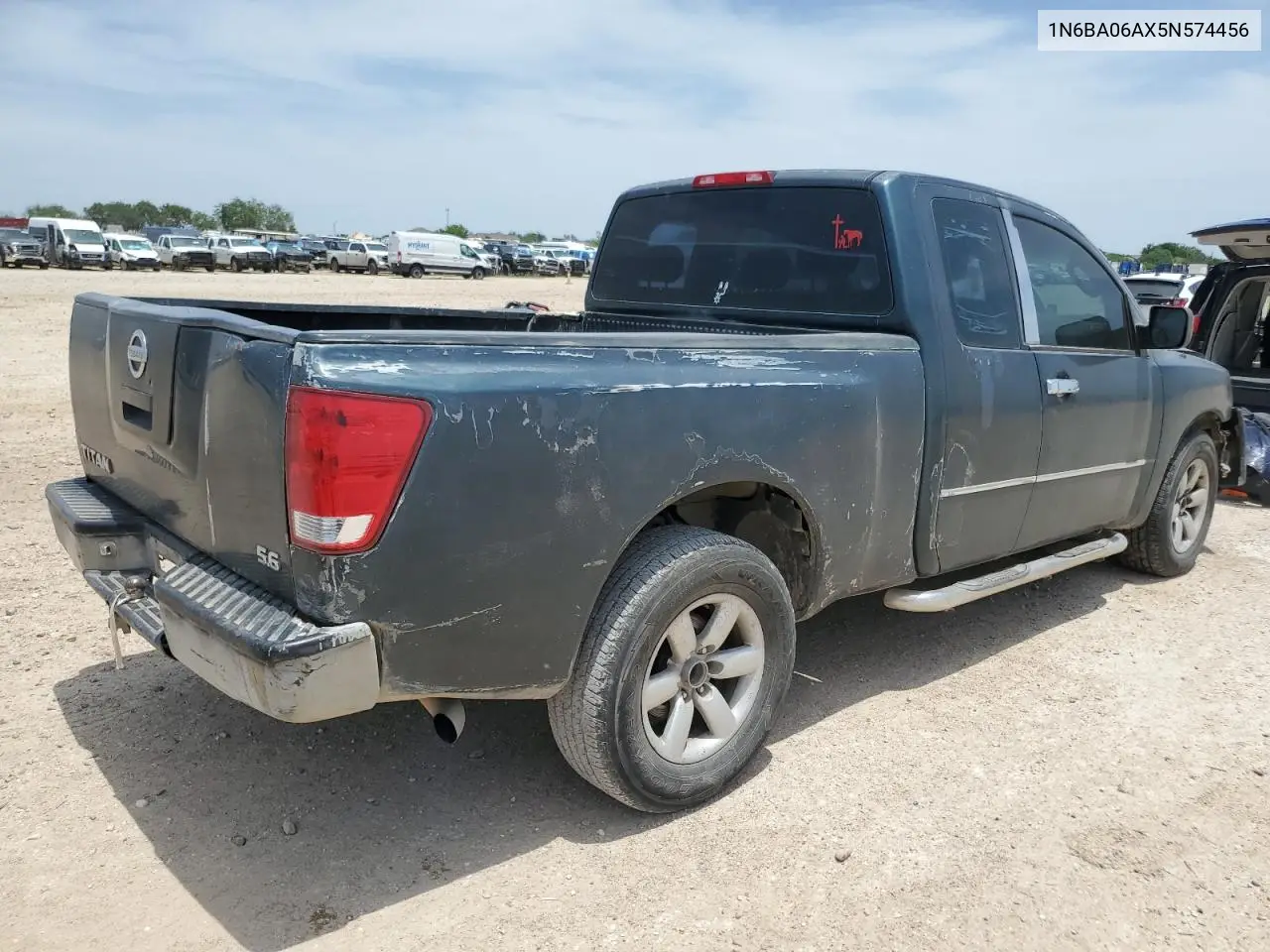 2005 Nissan Titan Xe VIN: 1N6BA06AX5N574456 Lot: 56887925