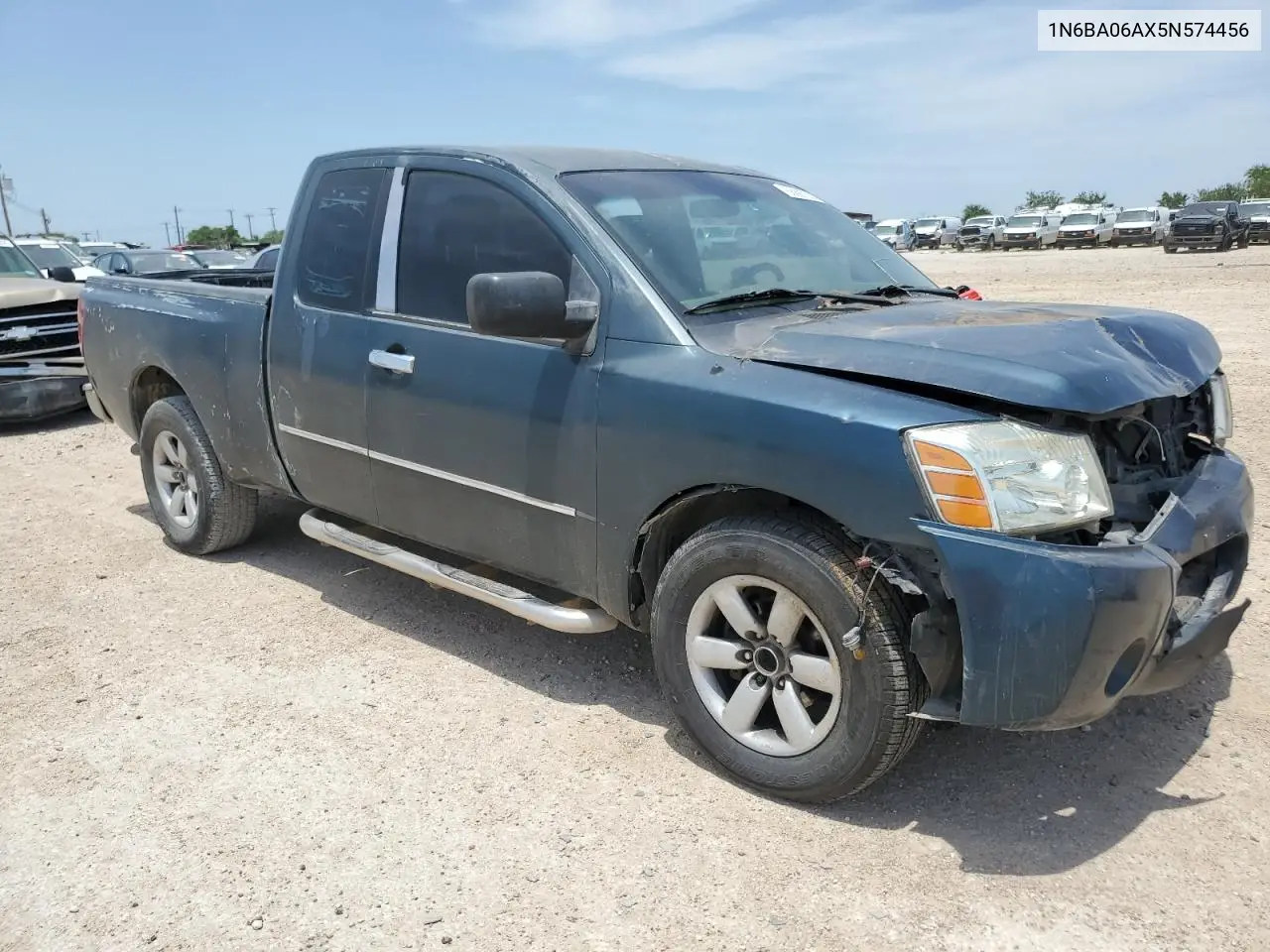 2005 Nissan Titan Xe VIN: 1N6BA06AX5N574456 Lot: 56887925