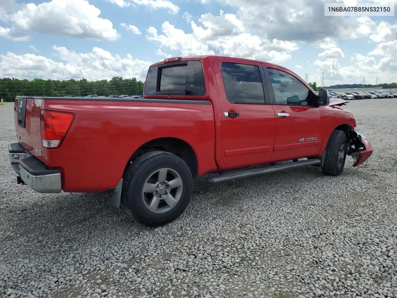 2005 Nissan Titan Xe VIN: 1N6BA07B85N532150 Lot: 56941425