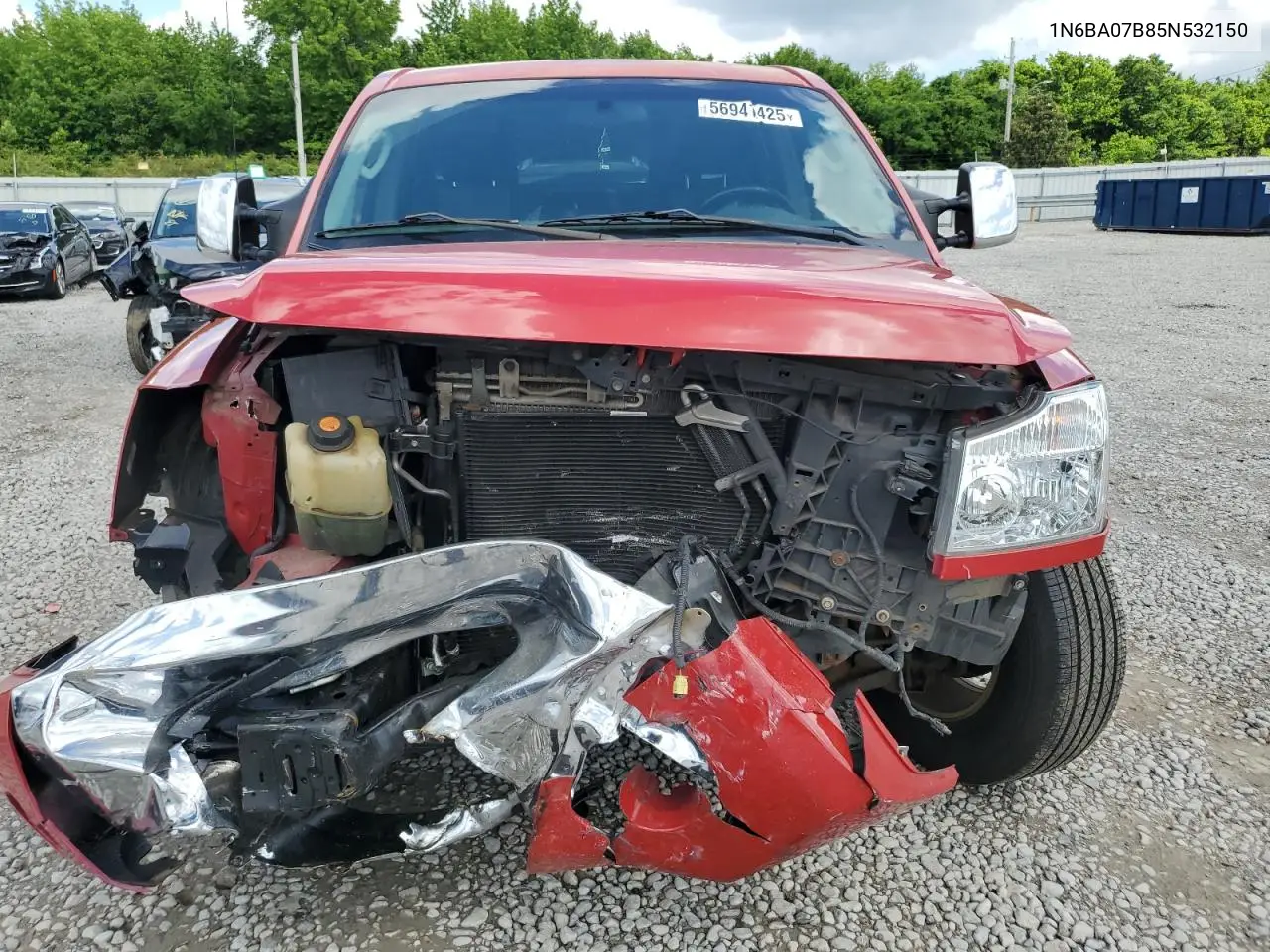 2005 Nissan Titan Xe VIN: 1N6BA07B85N532150 Lot: 56941425
