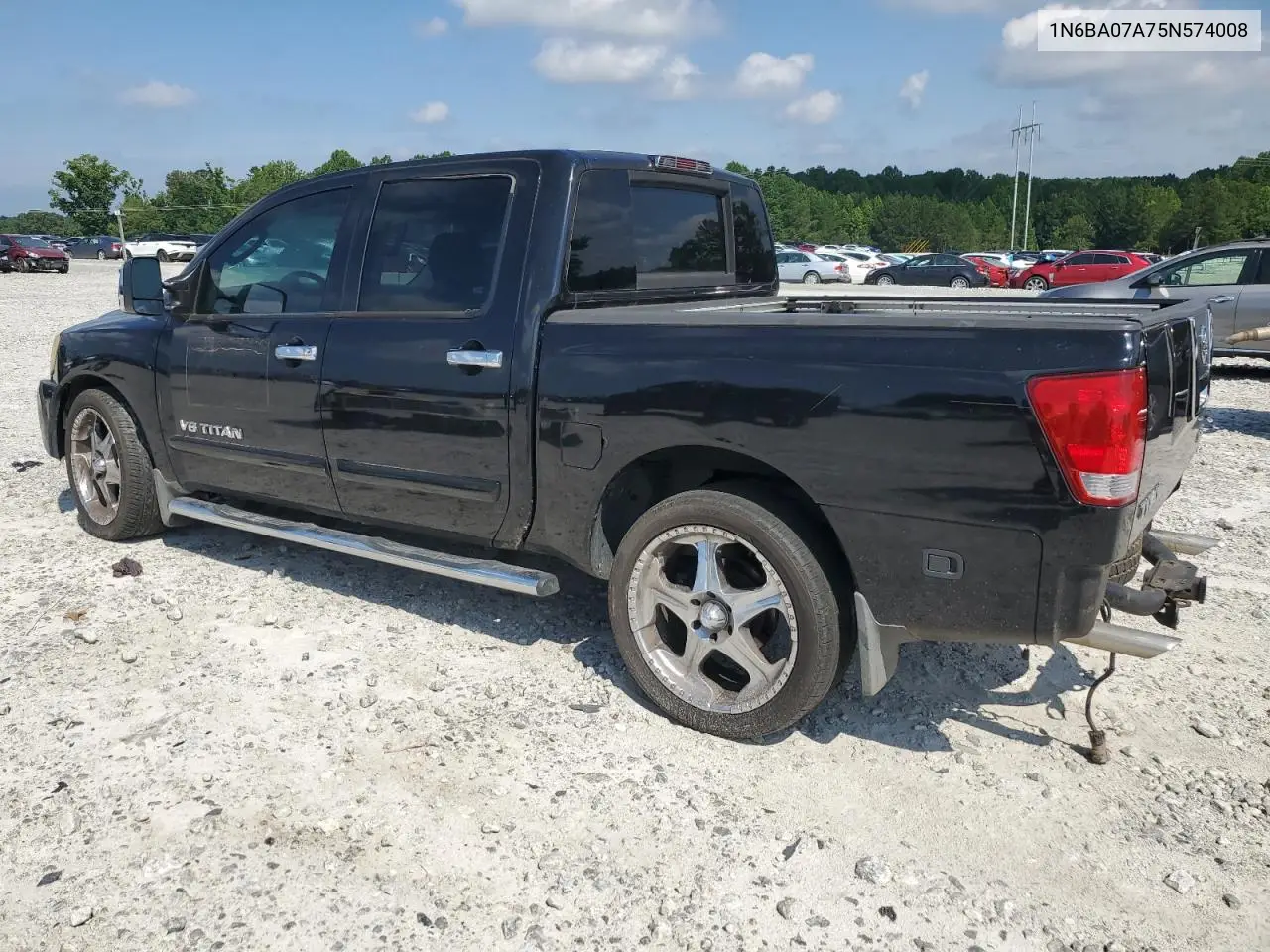 2005 Nissan Titan Xe VIN: 1N6BA07A75N574008 Lot: 62339775
