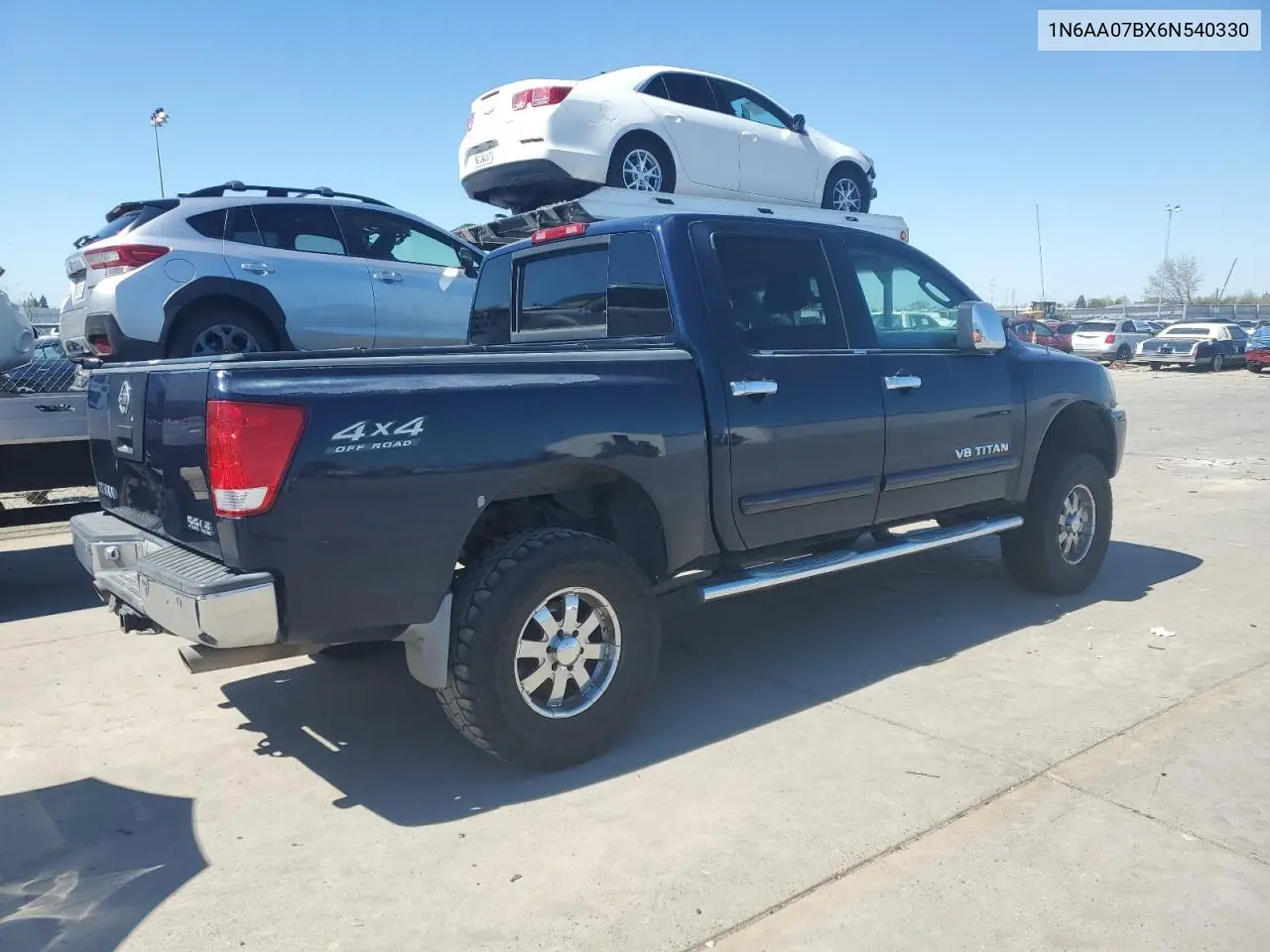 2006 Nissan Titan Xe VIN: 1N6AA07BX6N540330 Lot: 50526555