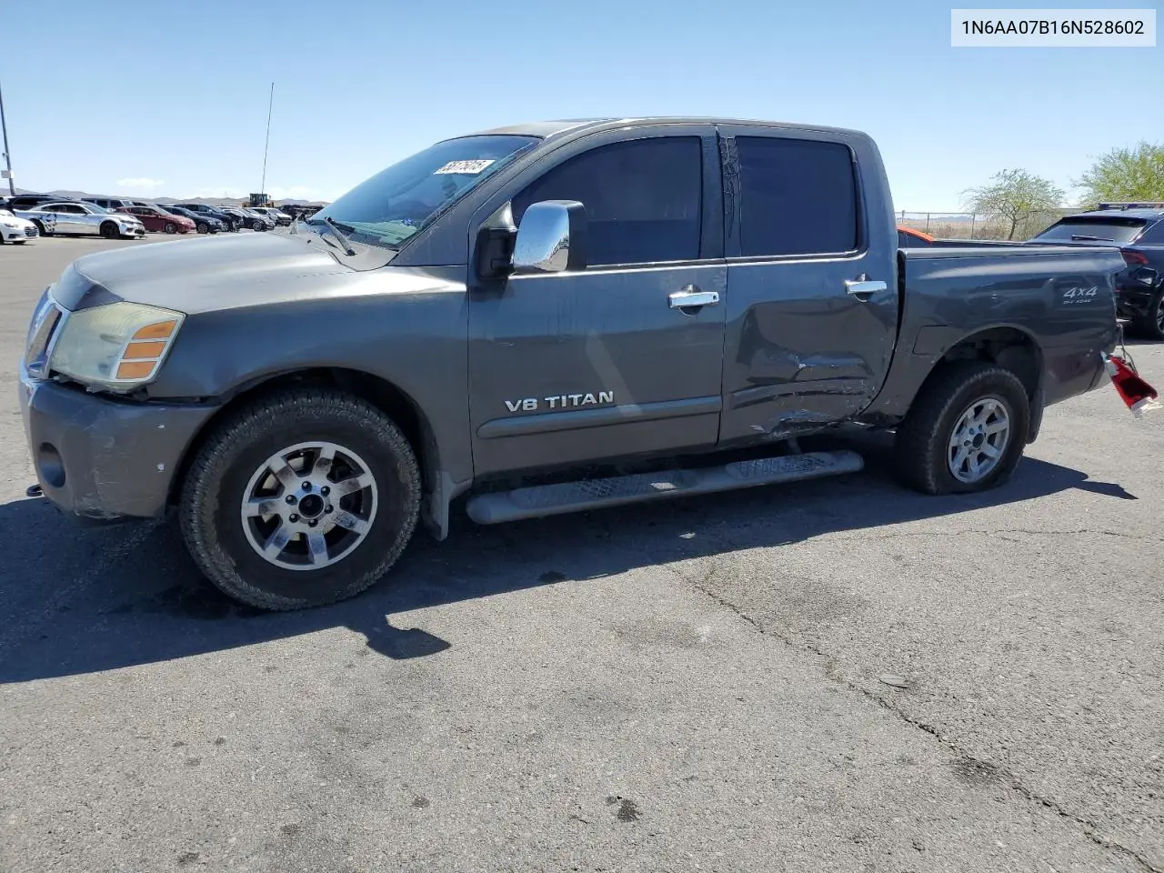 2006 Nissan Titan Xe VIN: 1N6AA07B16N528602 Lot: 55175015