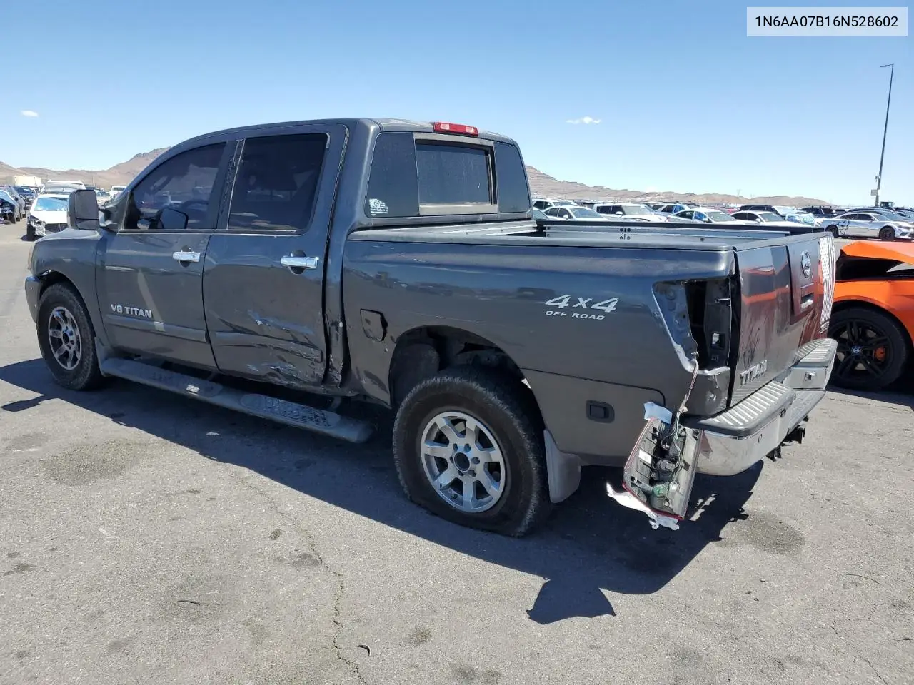 2006 Nissan Titan Xe VIN: 1N6AA07B16N528602 Lot: 55175015