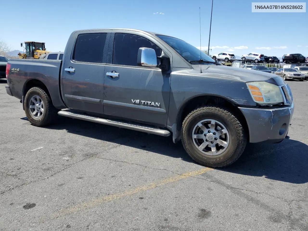 2006 Nissan Titan Xe VIN: 1N6AA07B16N528602 Lot: 55175015