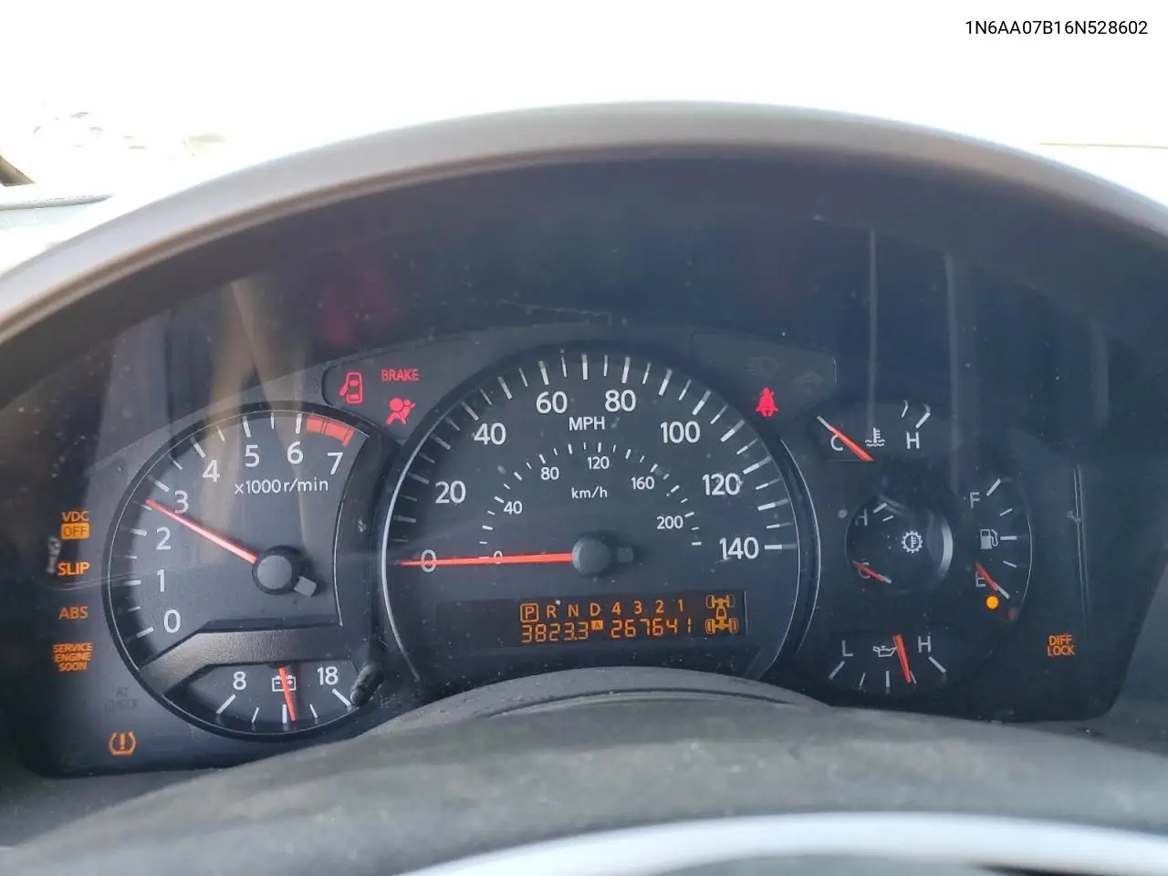 2006 Nissan Titan Xe VIN: 1N6AA07B16N528602 Lot: 55175015
