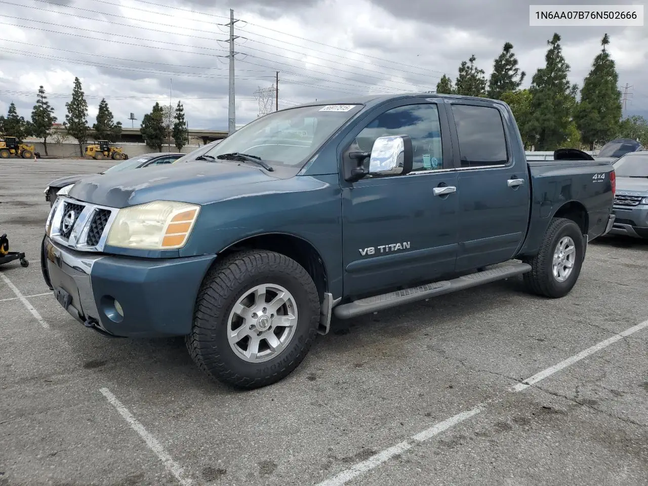 2006 Nissan Titan Xe VIN: 1N6AA07B76N502666 Lot: 56917515