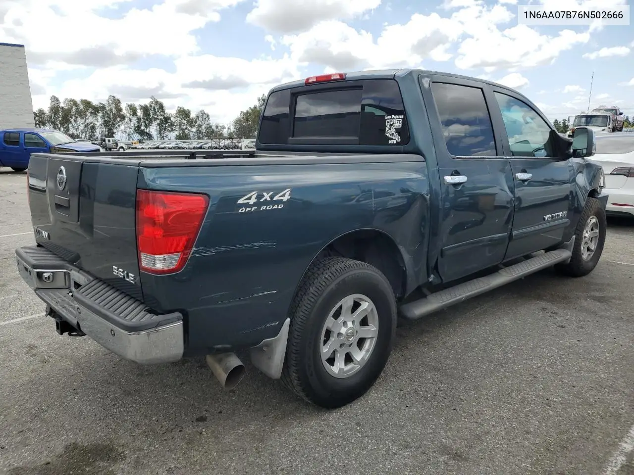 2006 Nissan Titan Xe VIN: 1N6AA07B76N502666 Lot: 56917515