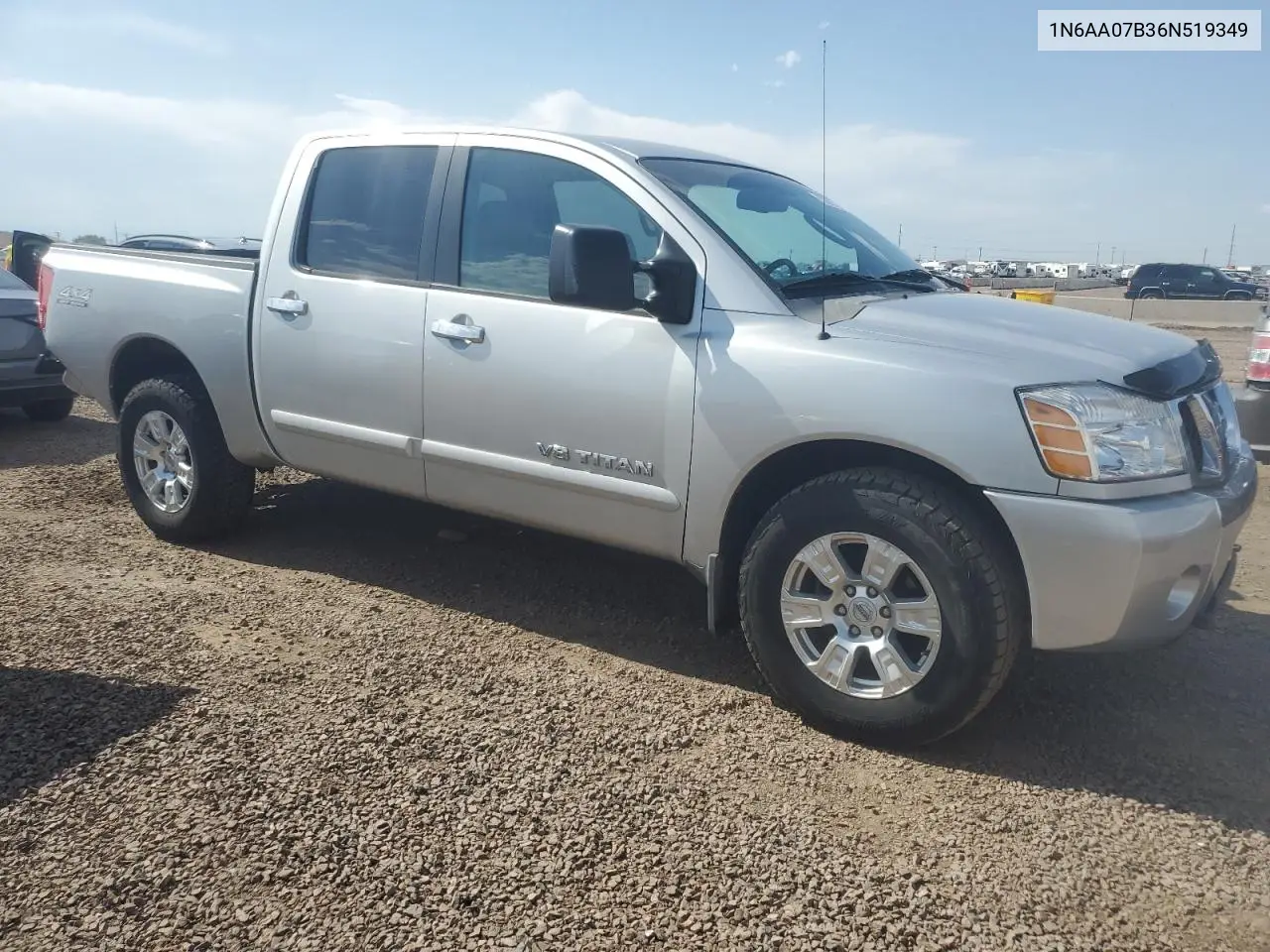2006 Nissan Titan Xe VIN: 1N6AA07B36N519349 Lot: 62699735