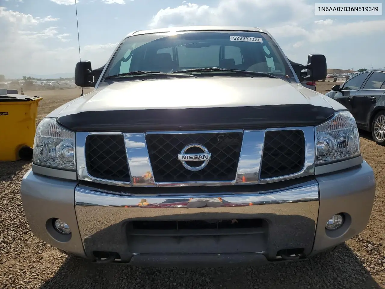 2006 Nissan Titan Xe VIN: 1N6AA07B36N519349 Lot: 62699735