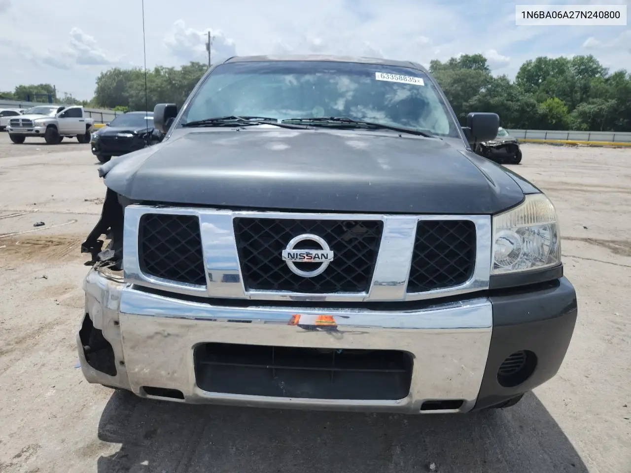 2007 Nissan Titan Xe VIN: 1N6BA06A27N240800 Lot: 63358835