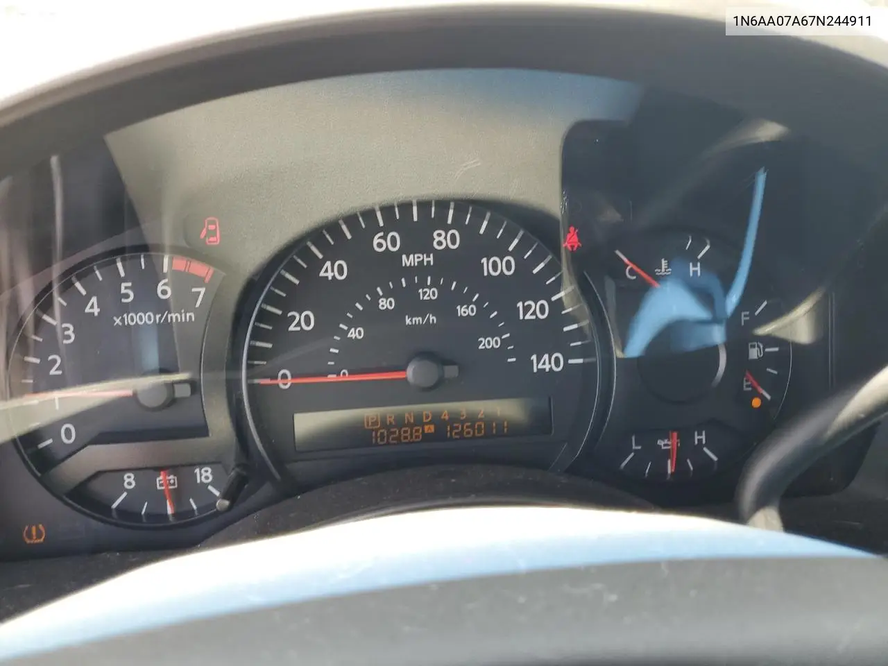 2007 Nissan Titan Xe VIN: 1N6AA07A67N244911 Lot: 63486445
