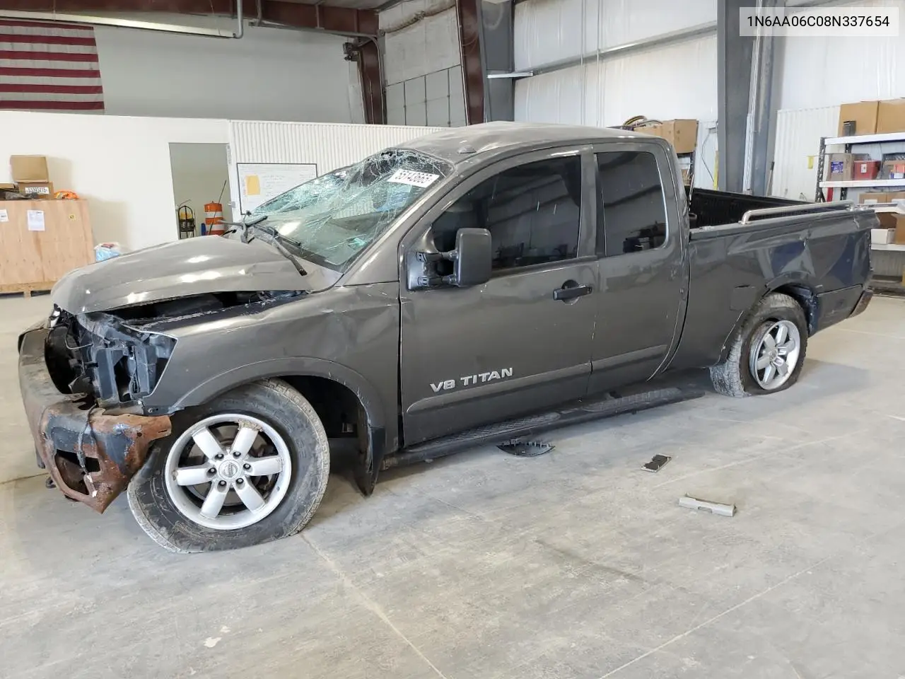 2008 Nissan Titan Xe VIN: 1N6AA06C08N337654 Lot: 55143665