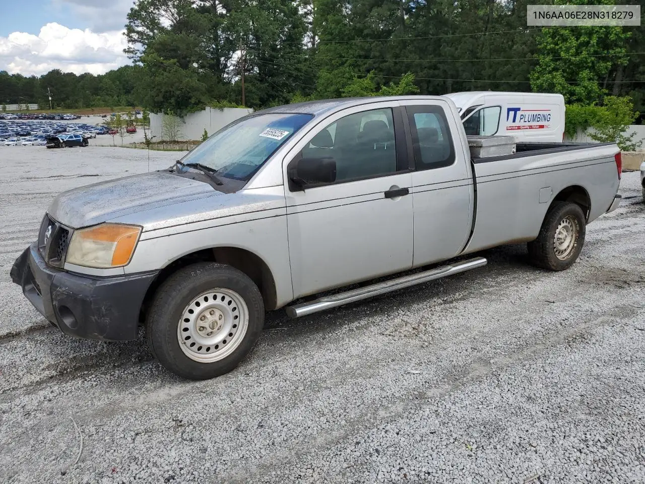 2008 Nissan Titan Xe VIN: 1N6AA06E28N318279 Lot: 56595225