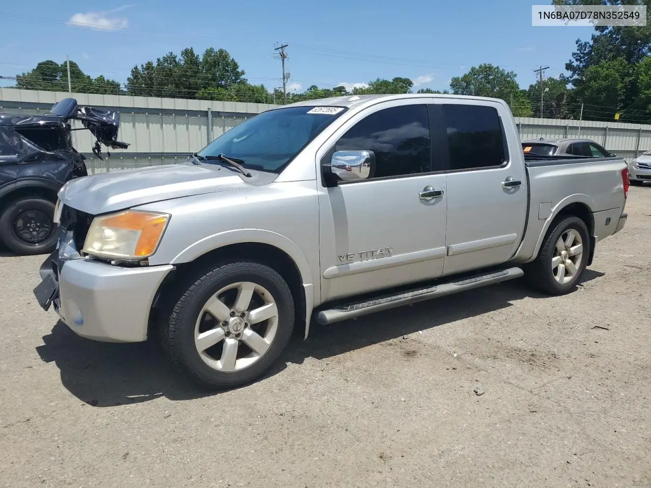 2008 Nissan Titan Xe VIN: 1N6BA07D78N352549 Lot: 62672695