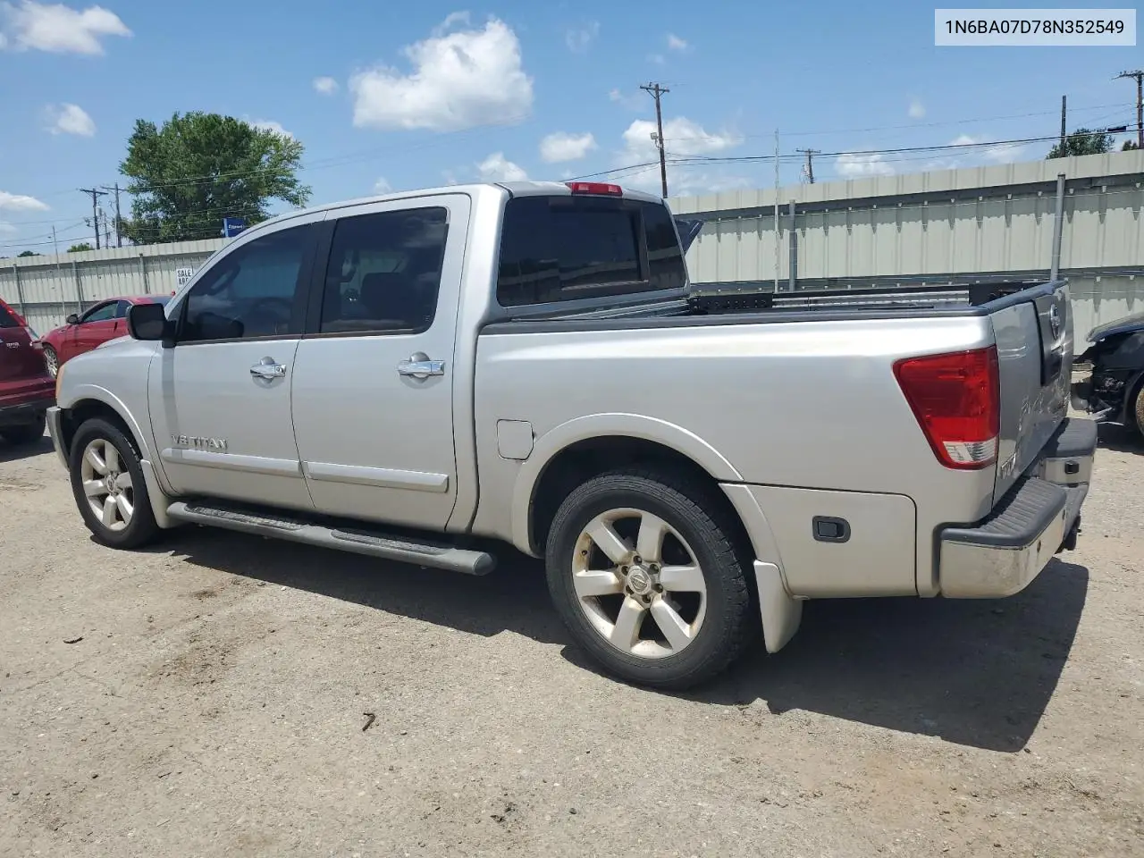 2008 Nissan Titan Xe VIN: 1N6BA07D78N352549 Lot: 62672695