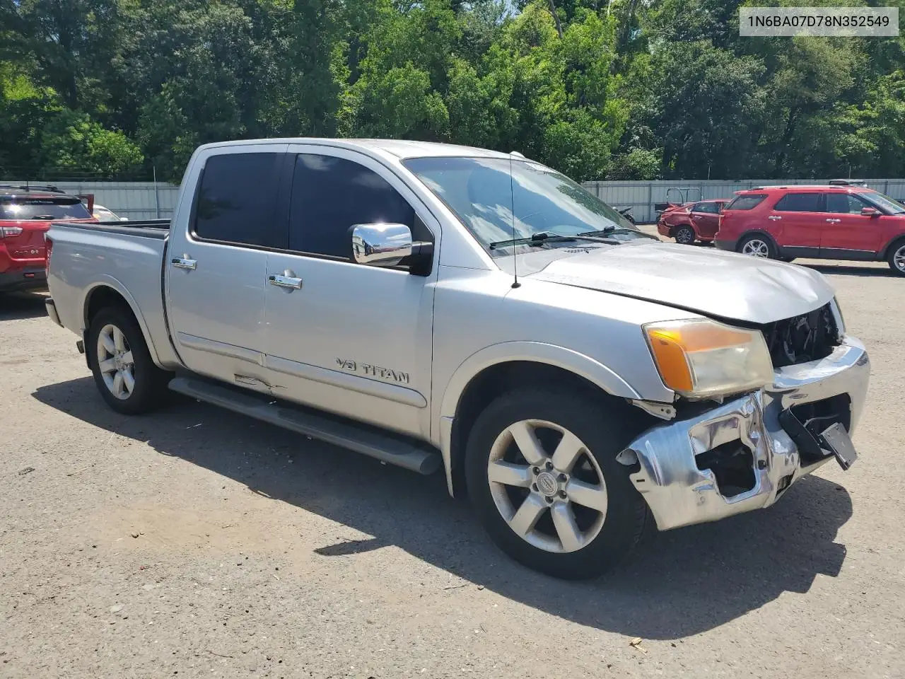 2008 Nissan Titan Xe VIN: 1N6BA07D78N352549 Lot: 62672695