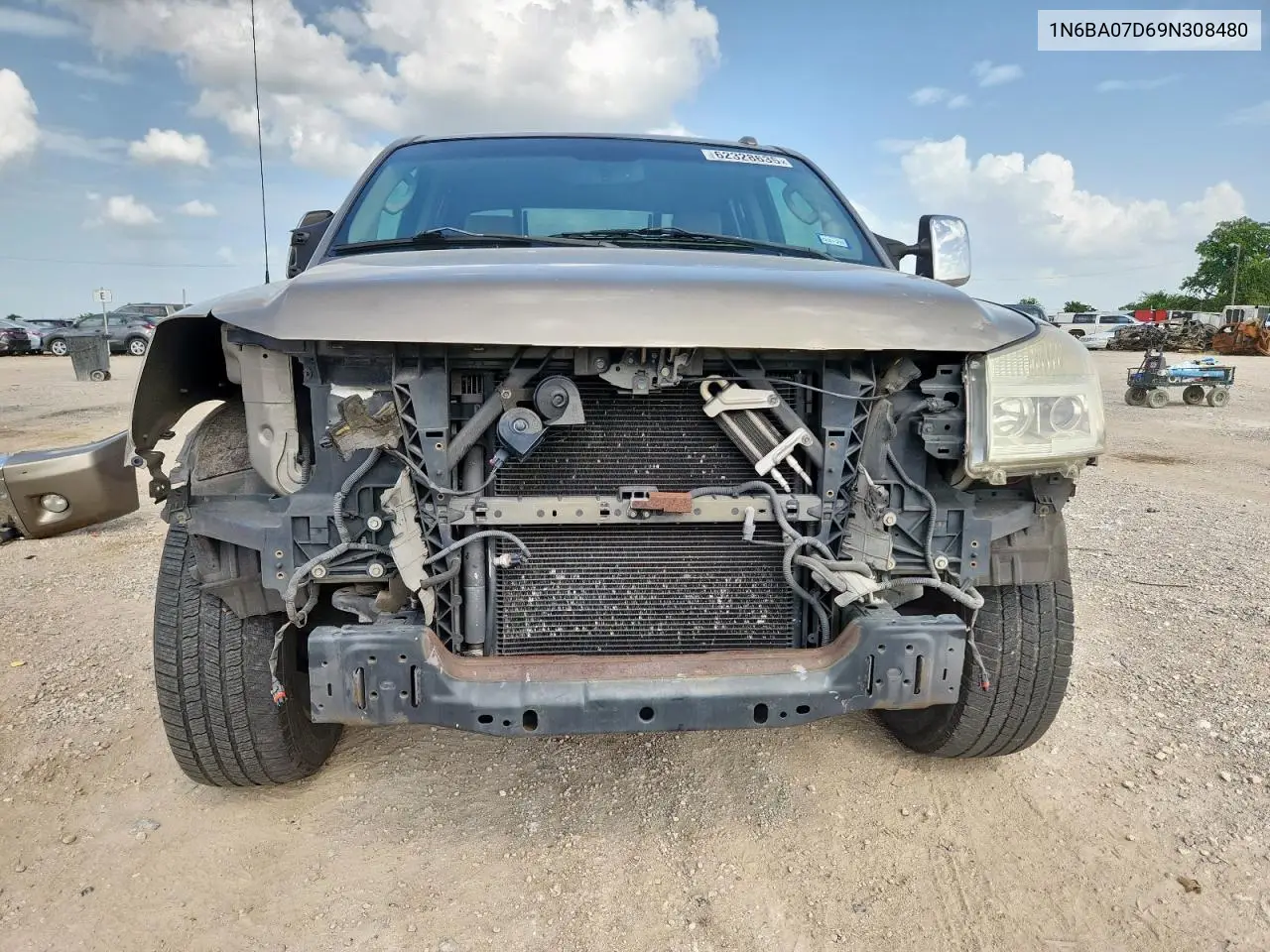 2009 Nissan Titan Xe VIN: 1N6BA07D69N308480 Lot: 62328635