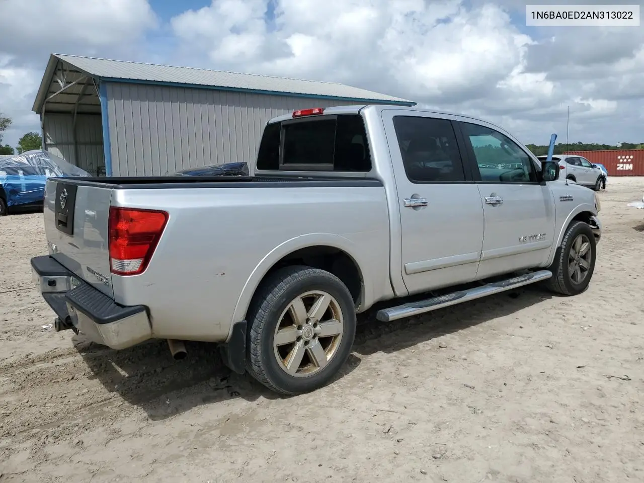 2010 Nissan Titan Xe VIN: 1N6BA0ED2AN313022 Lot: 51222275