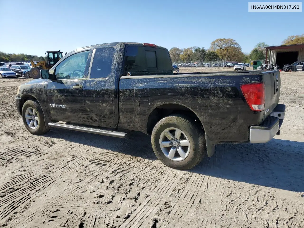 2011 Nissan Titan S VIN: 1N6AA0CH4BN317690 Lot: 52248655