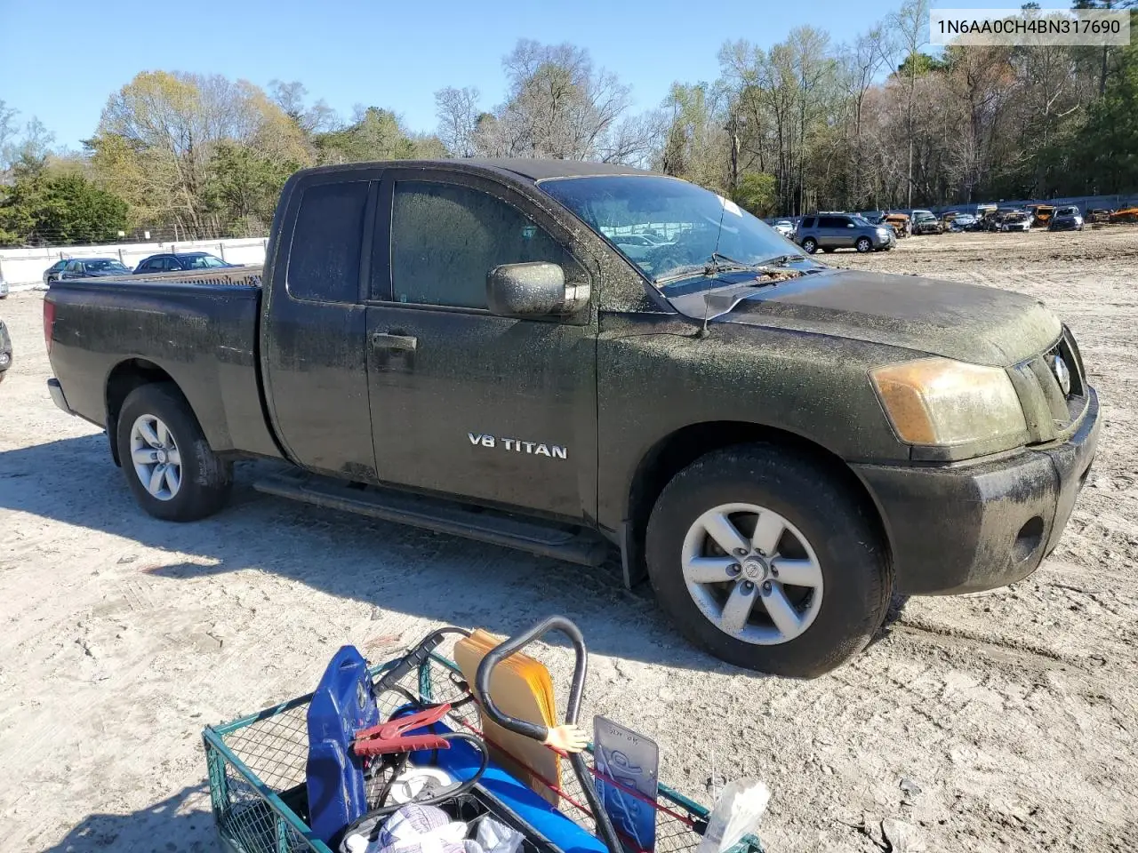 2011 Nissan Titan S VIN: 1N6AA0CH4BN317690 Lot: 52248655