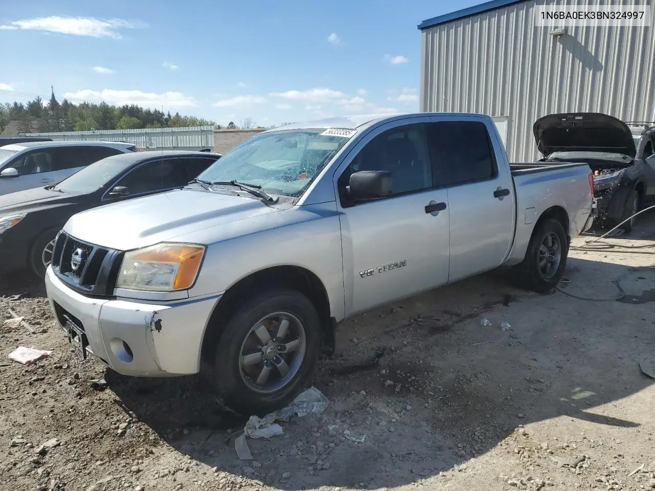 2011 Nissan Titan S VIN: 1N6BA0EK3BN324997 Lot: 56333385