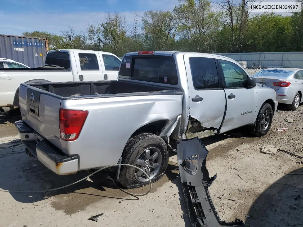 2011 Nissan Titan S VIN: 1N6BA0EK3BN324997 Lot: 56333385