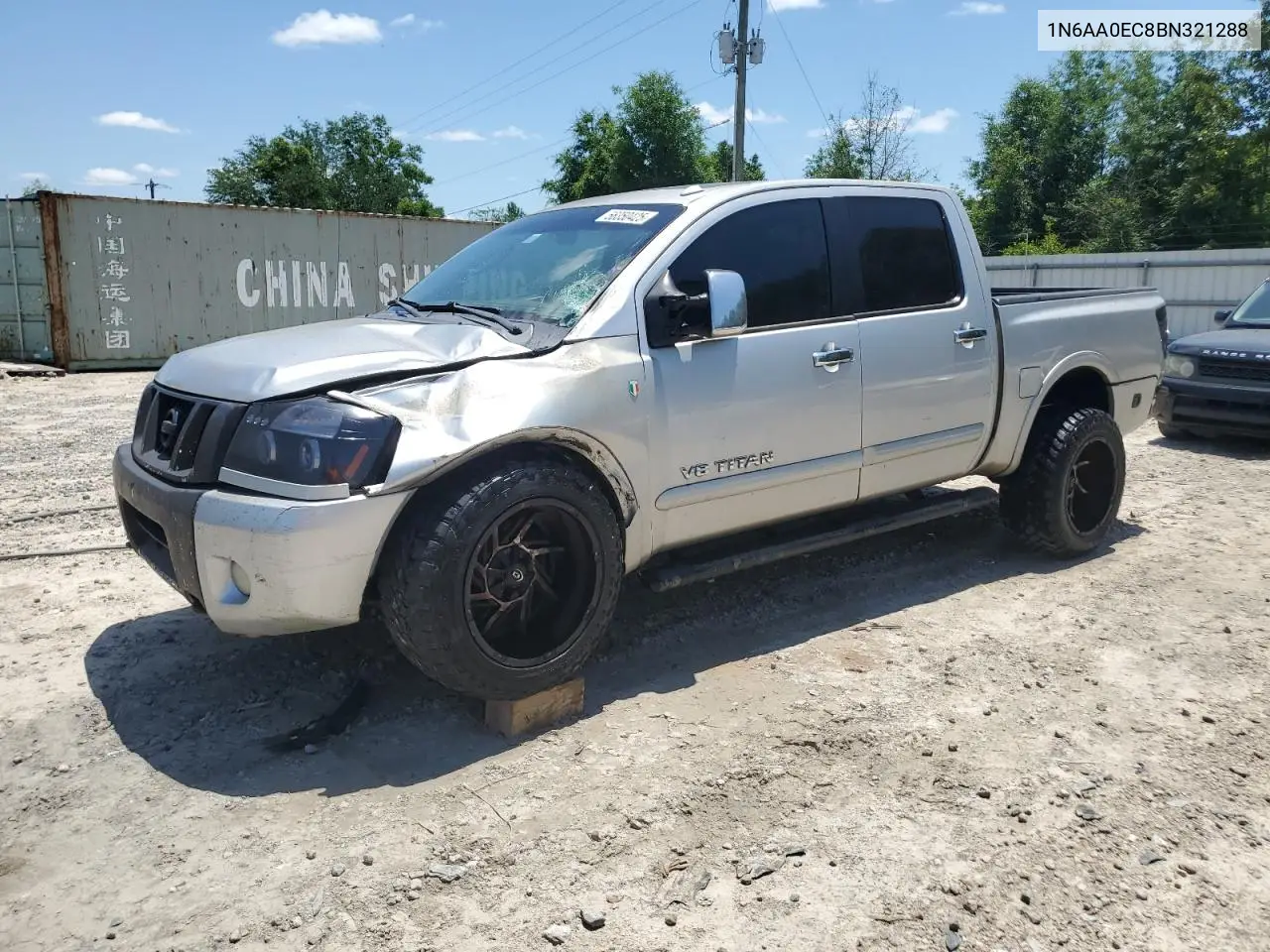 1n6aa0ec8bn321288 1N6AA0EC8BN321288 2011 Nissan Titan S