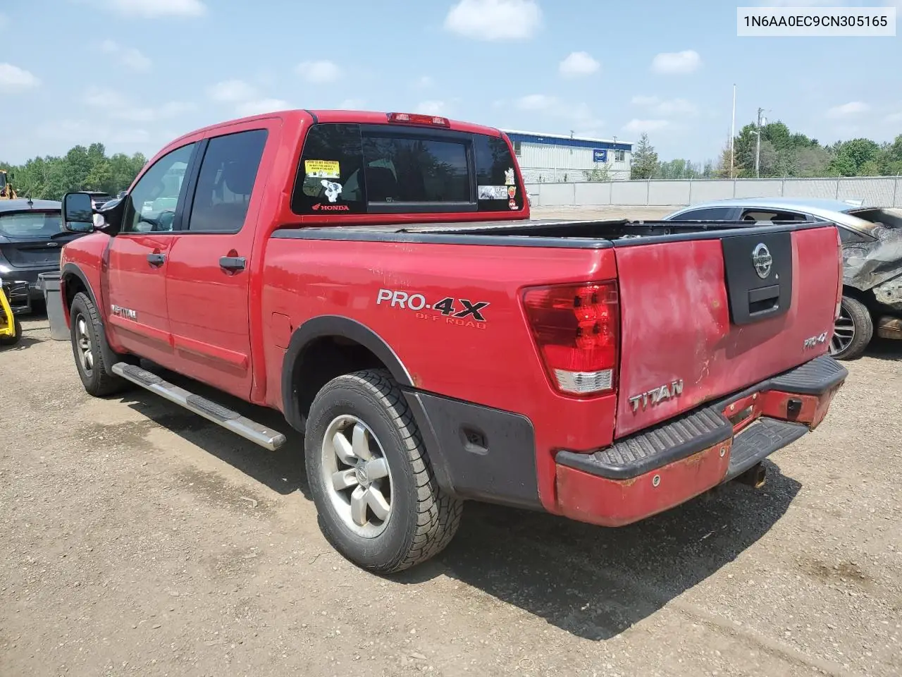 2012 Nissan Titan S VIN: 1N6AA0EC9CN305165 Lot: 60130585