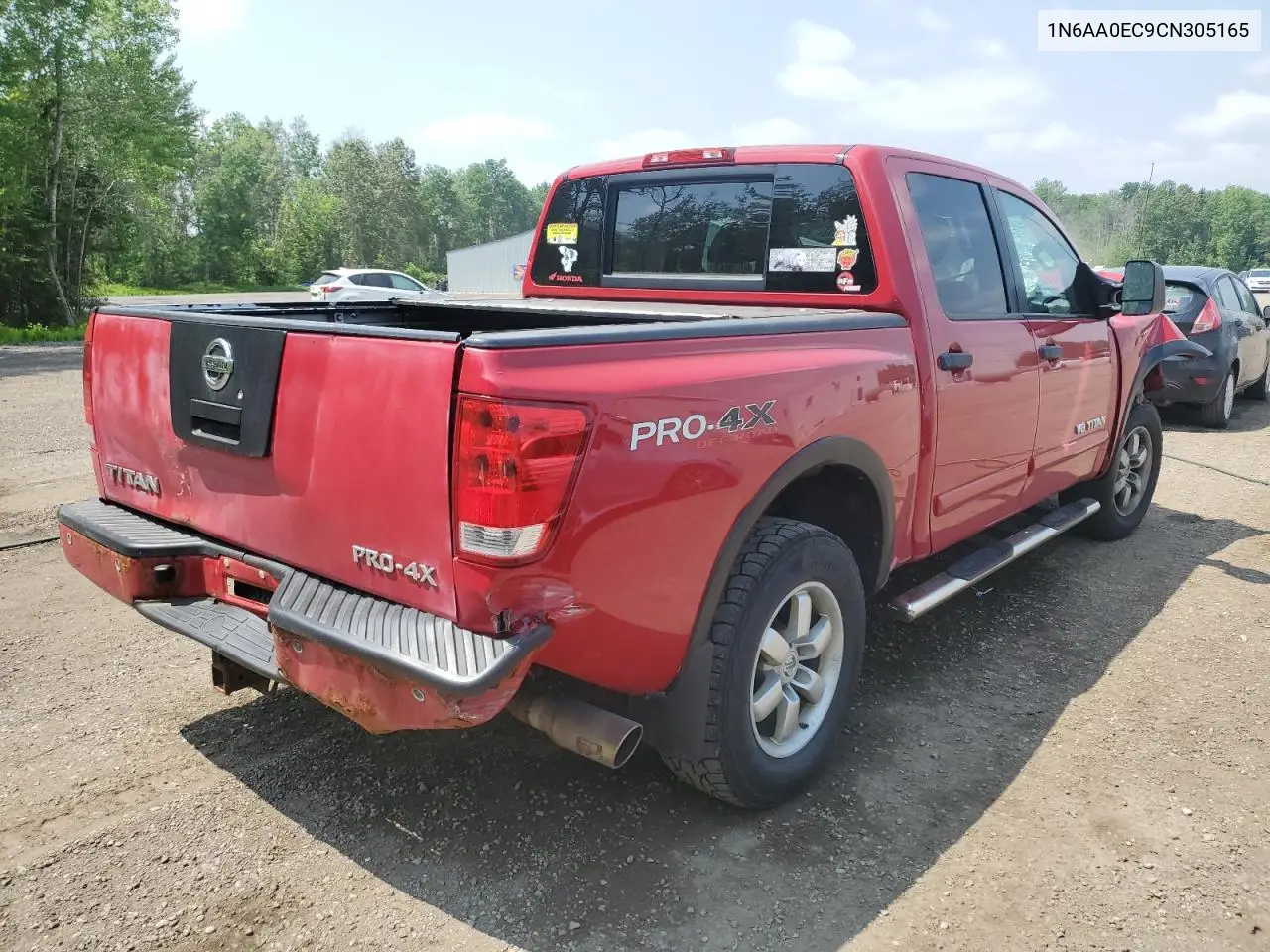 2012 Nissan Titan S VIN: 1N6AA0EC9CN305165 Lot: 60130585