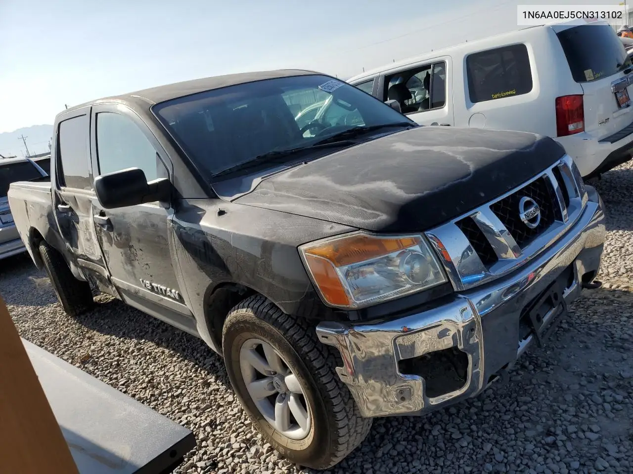 2012 Nissan Titan S VIN: 1N6AA0EJ5CN313102 Lot: 62607615