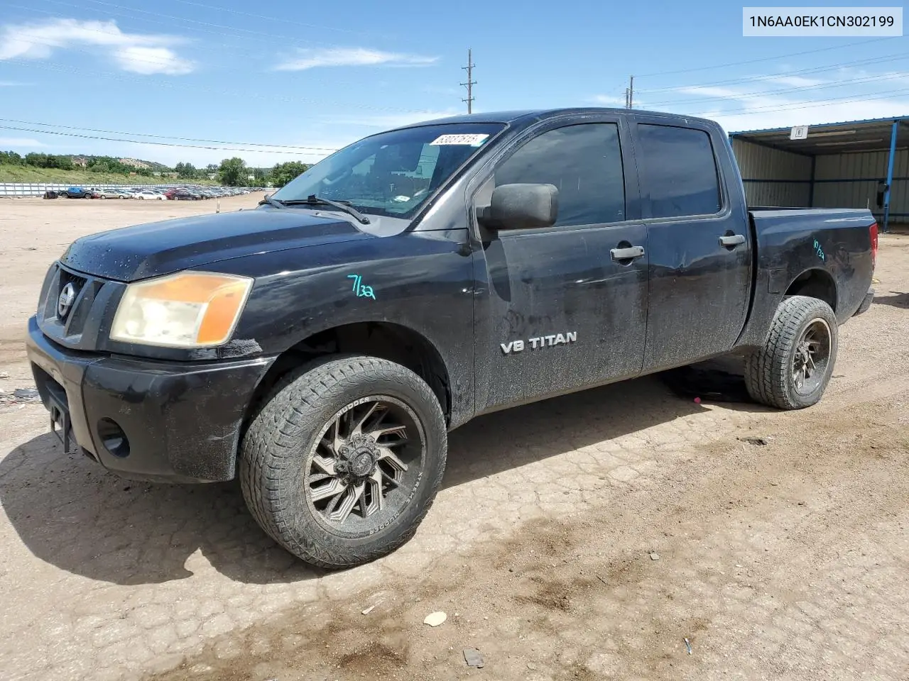 2012 Nissan Titan S VIN: 1N6AA0EK1CN302199 Lot: 63037615